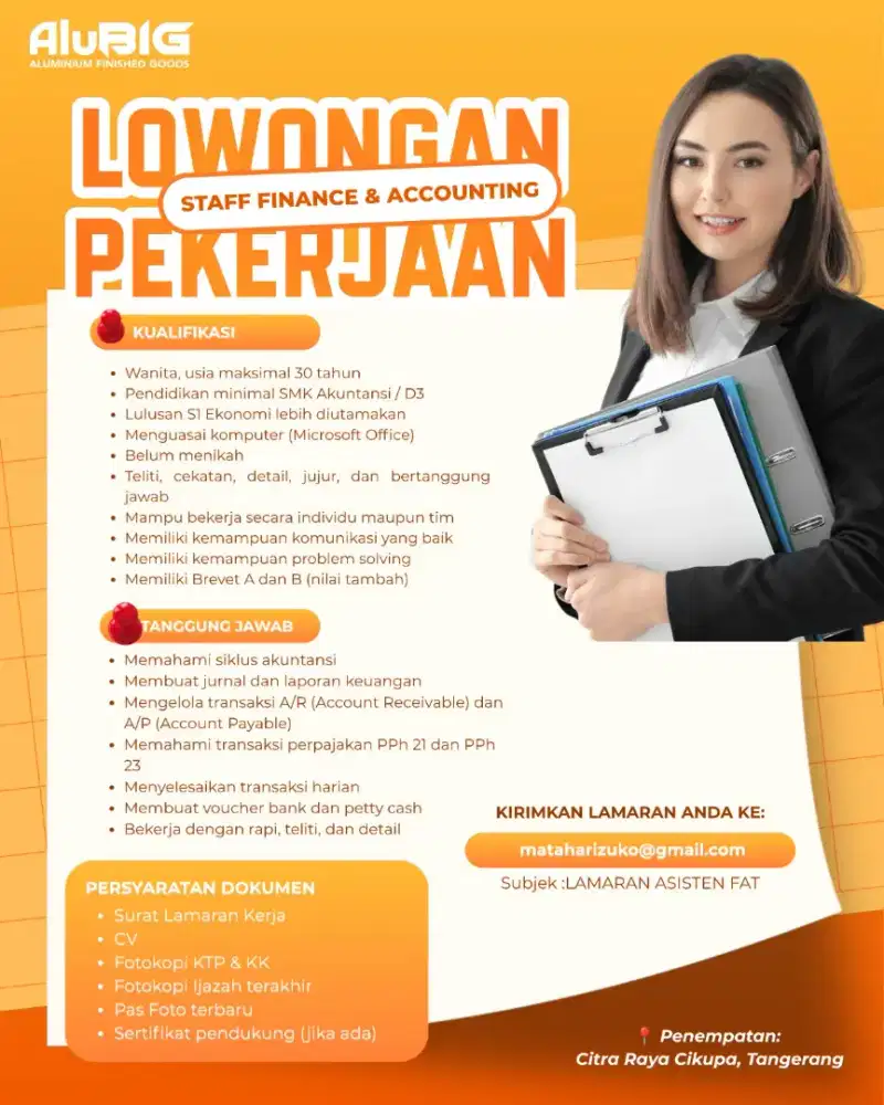 Staff finance & accounting