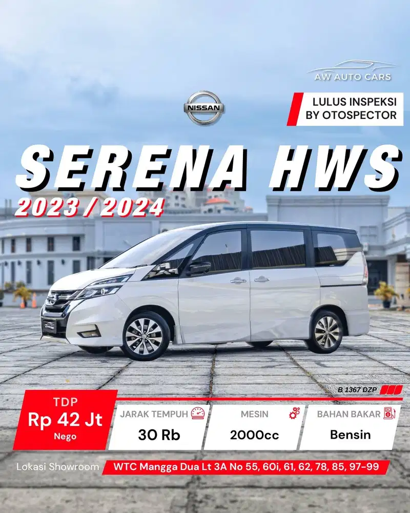 Nissan Serena HWS 2024 NIK 2023 low KM Highway Star