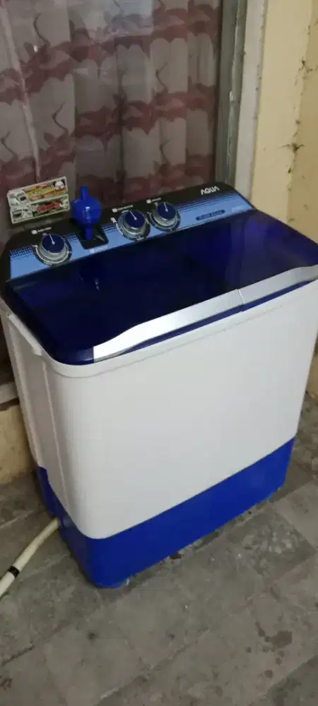 Dijual mesin cuci aqua 8 kilo normal lokasi jak-sel lenteng