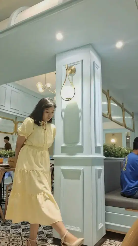 Dress Kuning Wanita