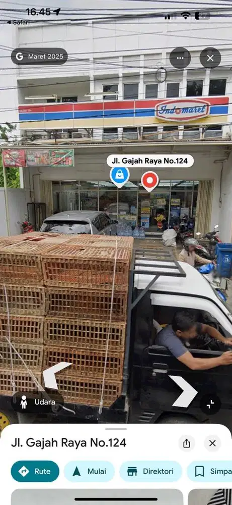 Jual / sewa ruko 2 lantai lebar 10 m di jalan gajah raya ex indomaret