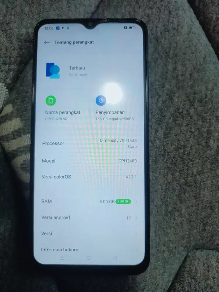 OPPO A78 5G RAM 8GB/256GB Fullset Original – Mulus, Lancar Gaming