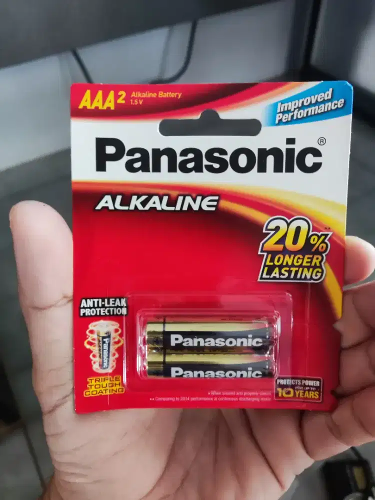 Dijual batre panasonic Alkali AAA isi 2 pcs ada 10 kaplet total 20 pcs