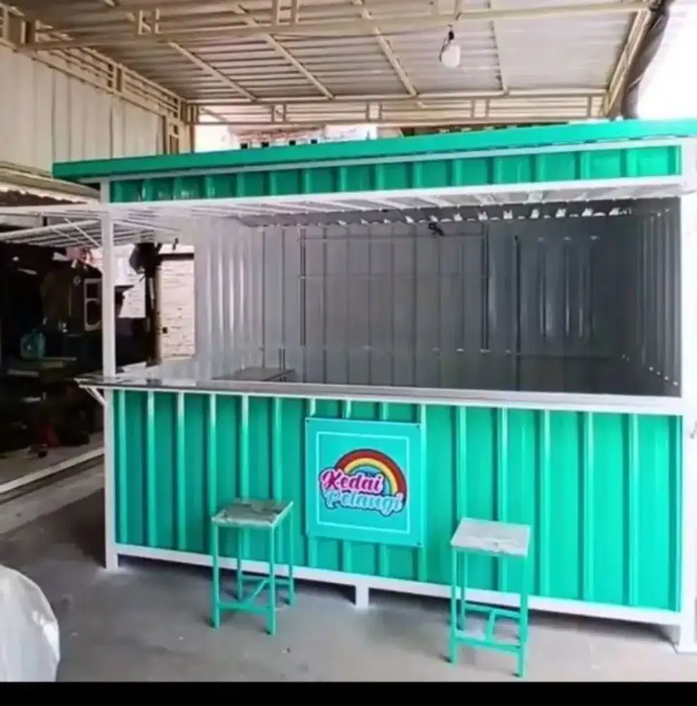 Booth container/gerobak jualan.simpel & elegan