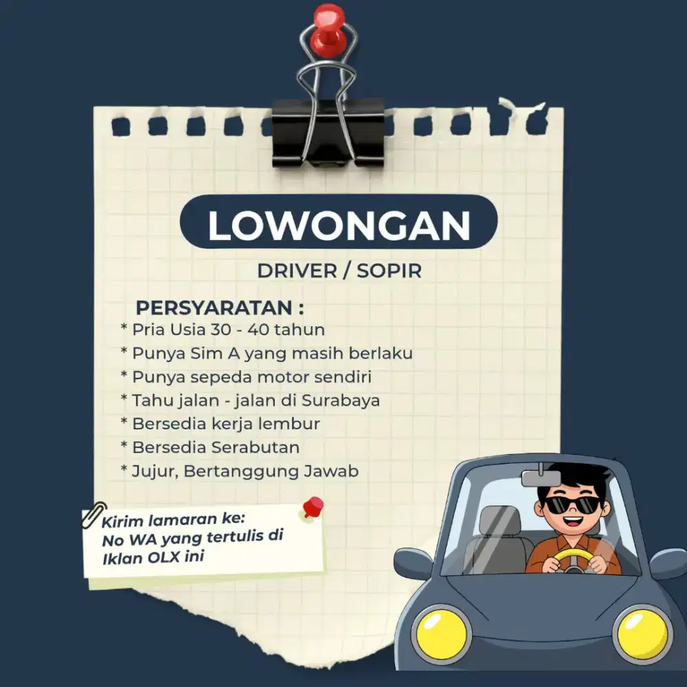 Dibutuhkan Driver