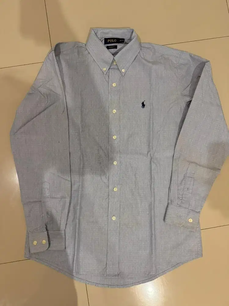 Kemeja Biru Muda Polo Preloved