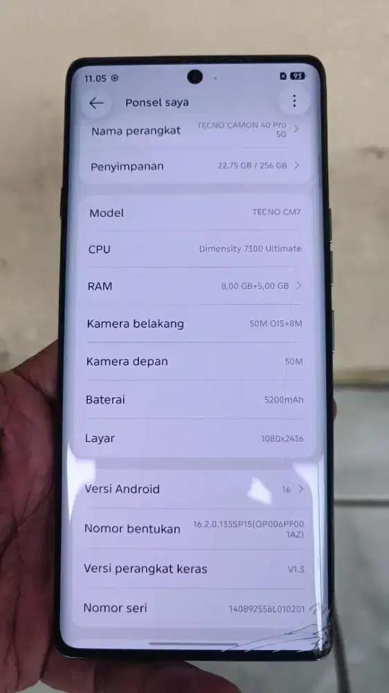 Tecno Comon 40 pro 5g
