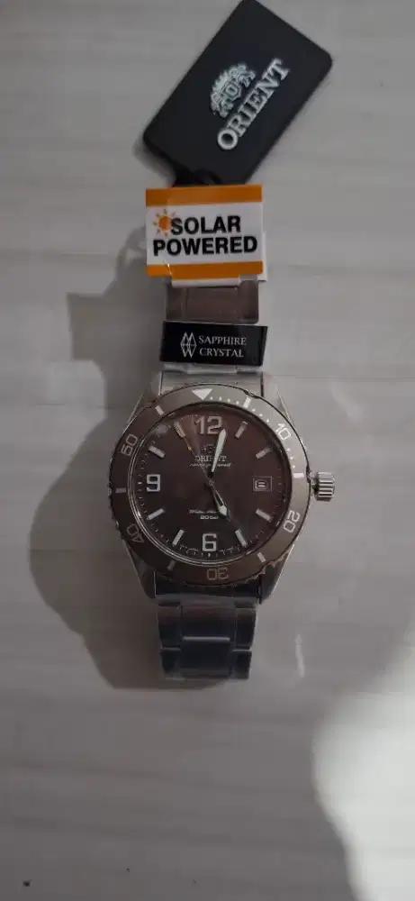 Orient dial brown