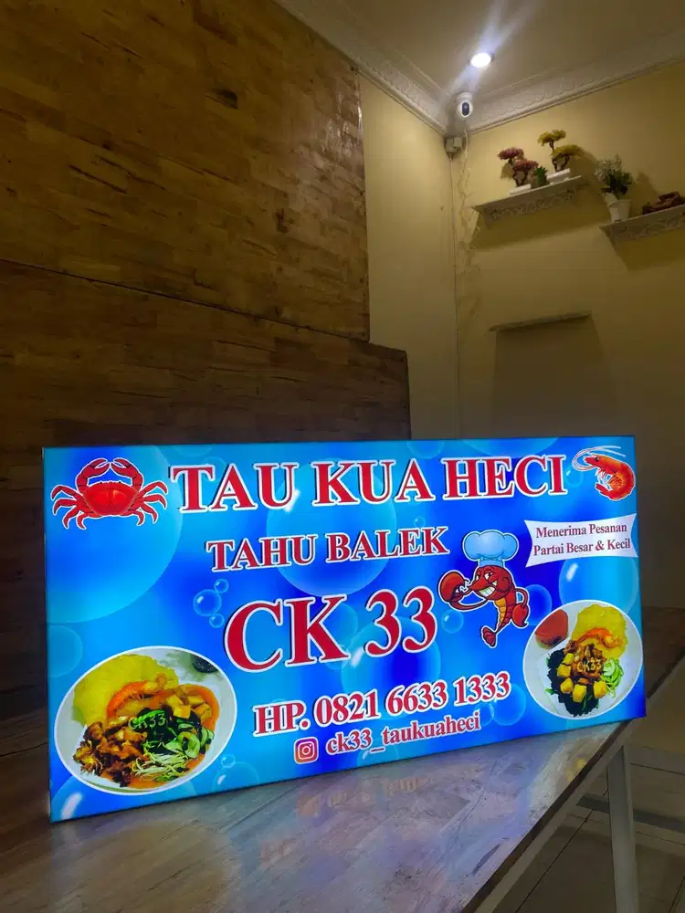 Neon Box Full Akrilik 1 Sisi Murah