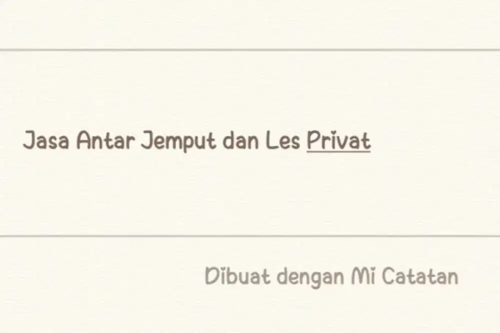 Jasa antar jemput anak sekolah/ pekerja wanita