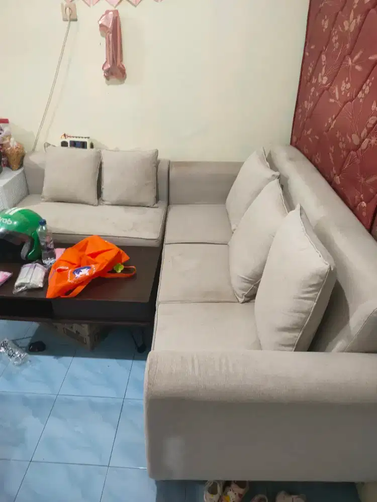 Sofa L bekas masih bagus