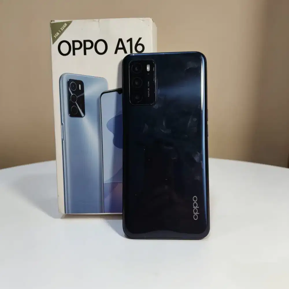 Oppo a16  ram 3/32 4G Lte segel mulus lengkap