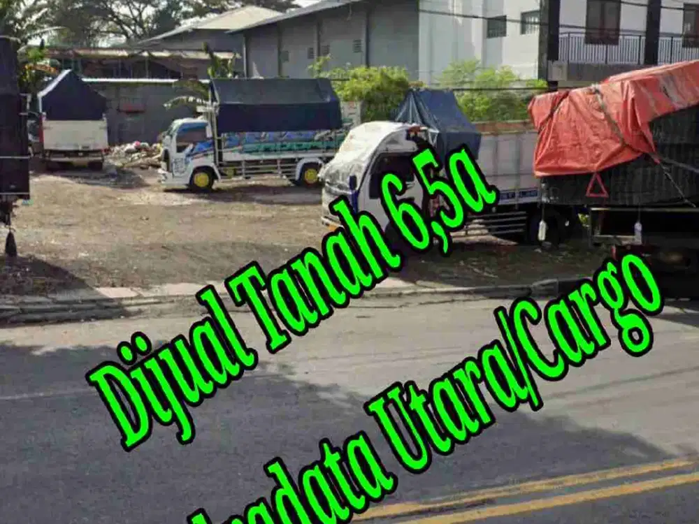 Dijual Tanah 6,5a di Jln induk Mahendradata Utara/Cargo Permai Denpasar Barat Bali