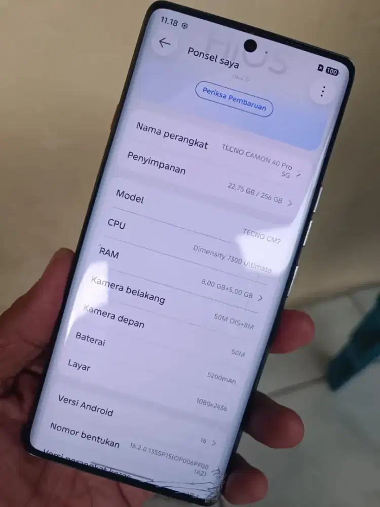 Tecno camon 40pro 5G 8/256