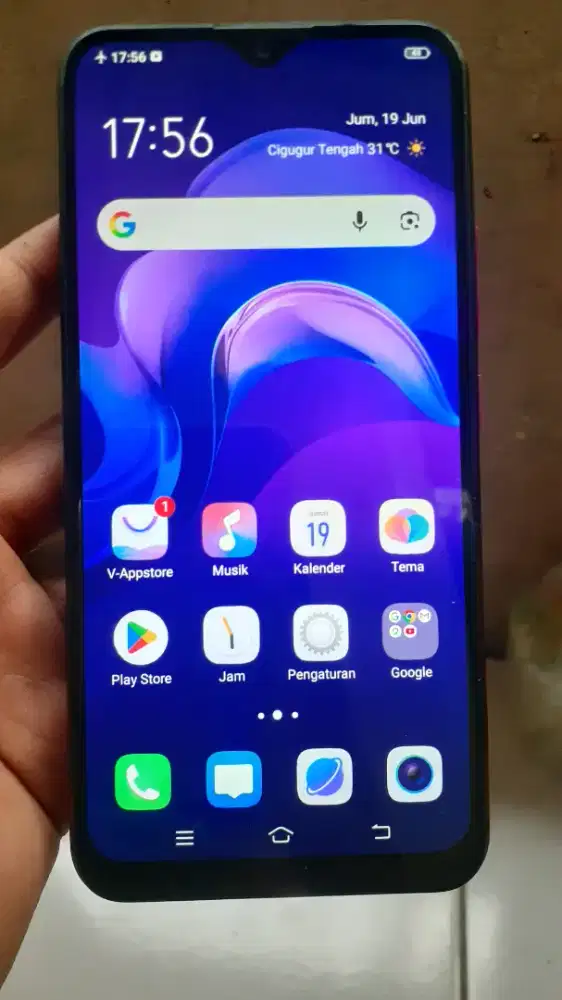 Vivo Y12 3/32 layar 6.3 inchi wifi only.