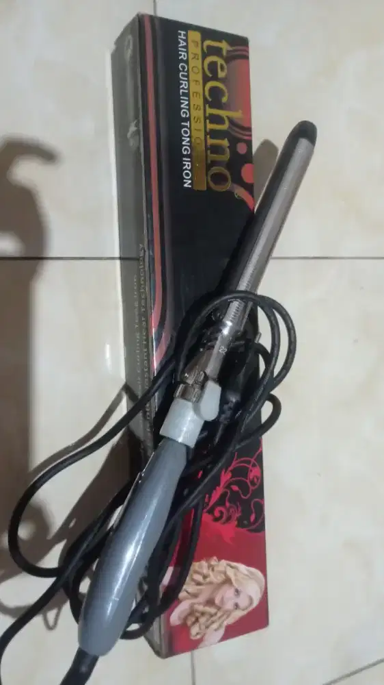 jual hair curling tong iron