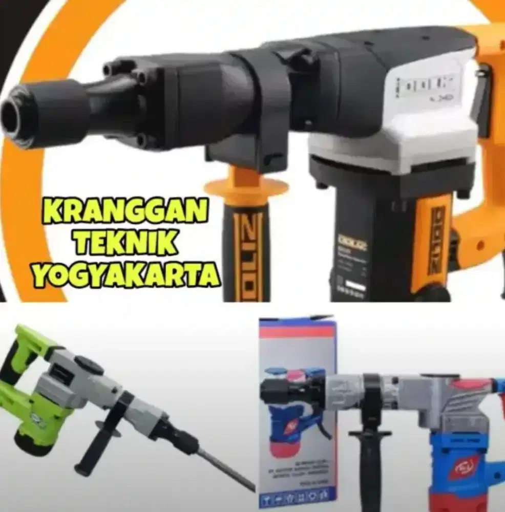 (KRANGGAN TEKNIK)bor demolition hammer menghancurkan cor beton
