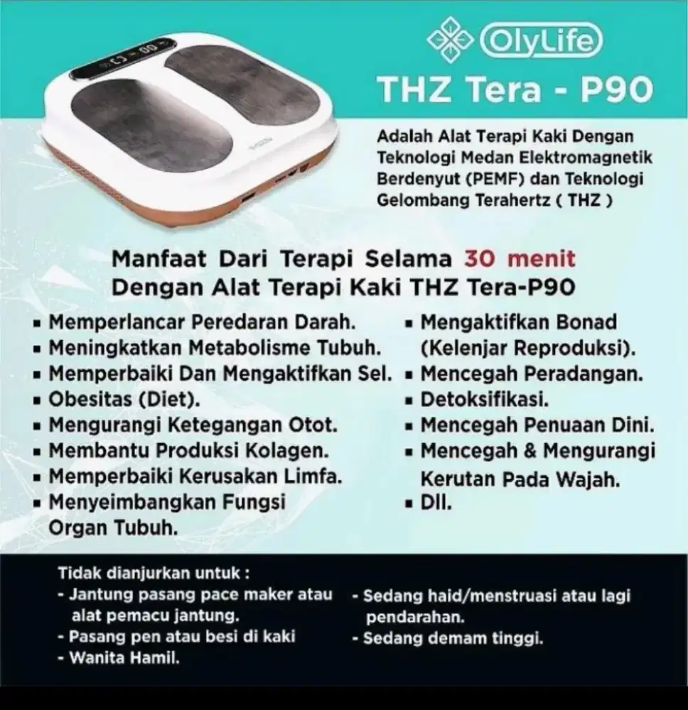 Alat Terapi Kesehatan Olylife THZ Tera-P90 Original
