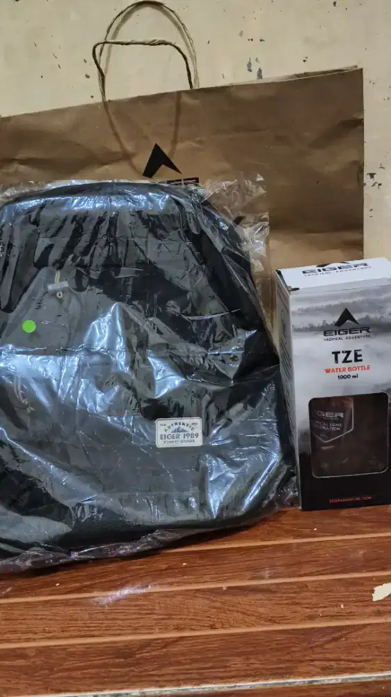 Jual ransel eiger dan tumbler eiger full ori