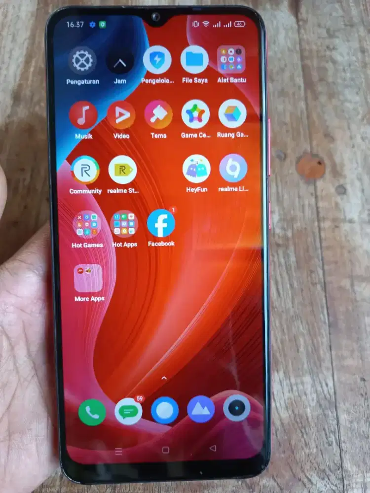 Realme c12 ram 3 internal 32 kondisi 90%