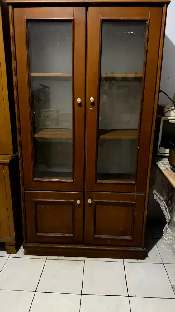 Dijual lemari kayu rak penyimpanan