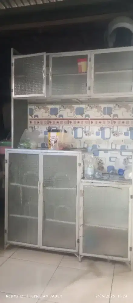 Rak piring dapur aluminium