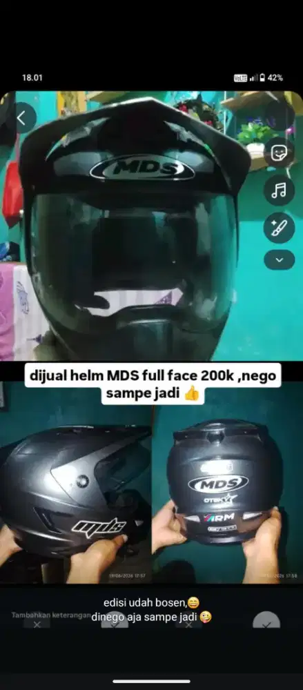 dijual helm MBS
