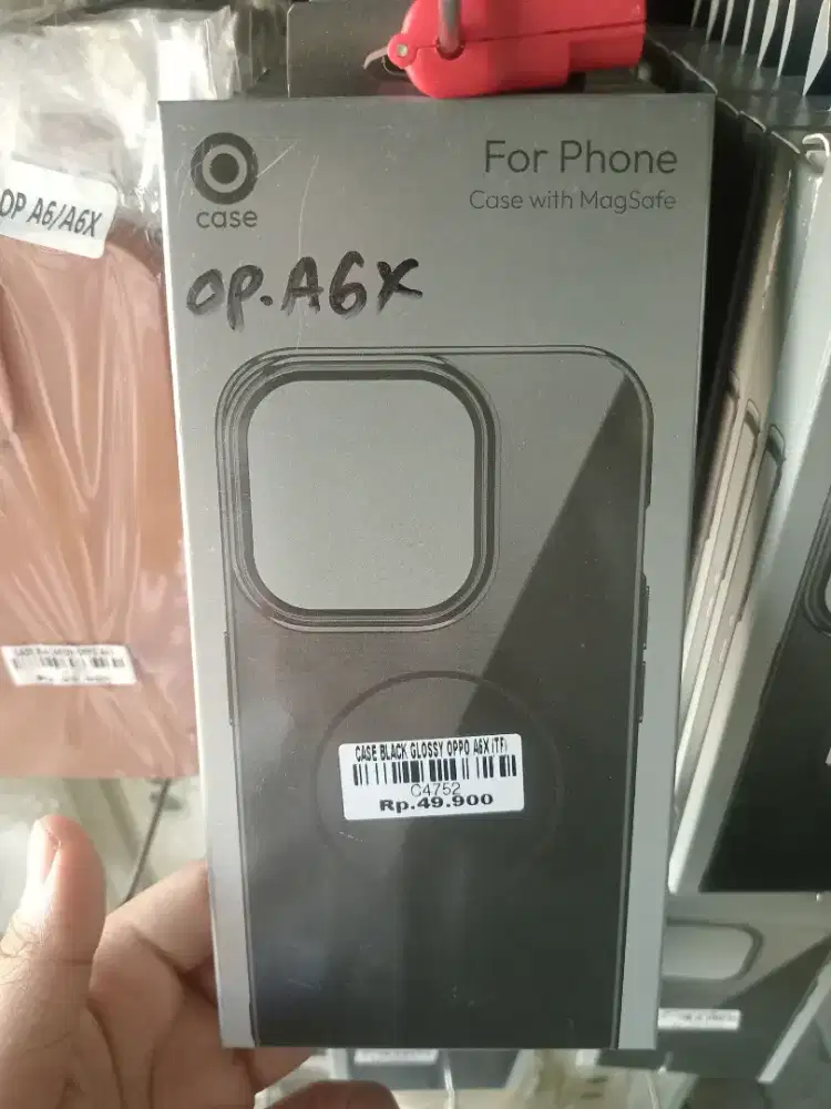 CASE BLACK GLOSY OPPO A6X ATLANTIS DAHSYAT