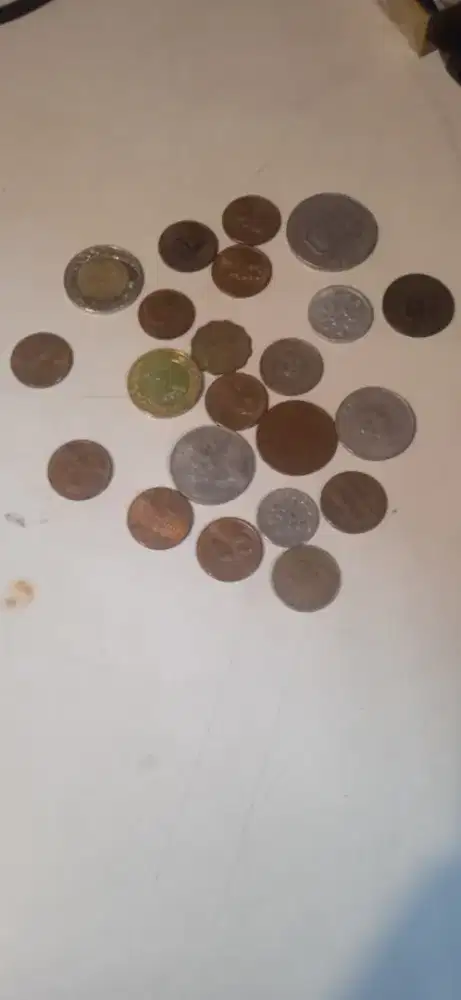 Jual koin luar negri+ung kertas luar negeri+ bolpoin mewah