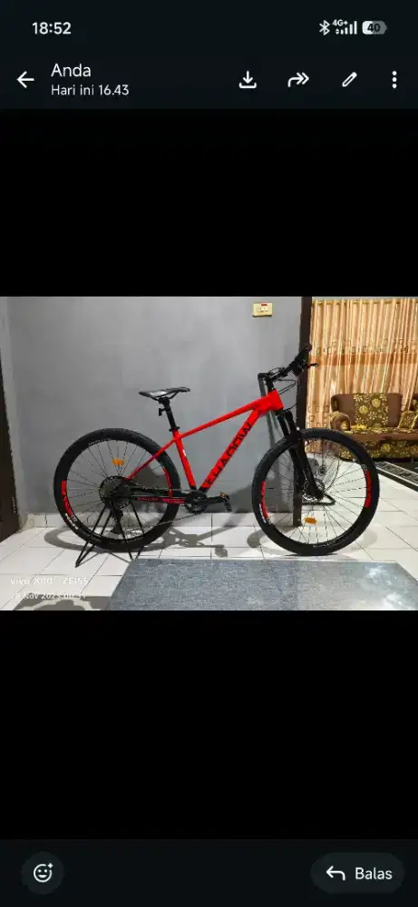 Di jual sepeda united shadow Nagato seperti baru