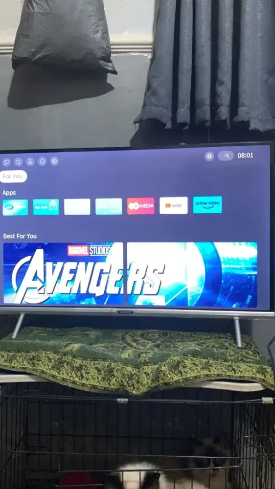 Tv led coocaa smart digital 32inchi likenew