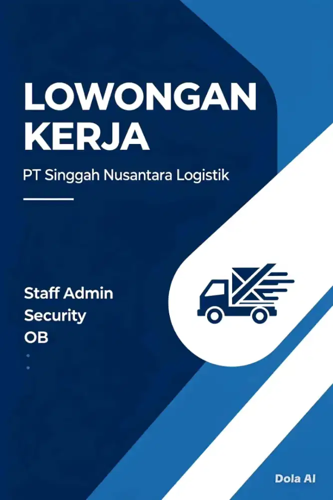 Lowongan PT.Singgah Nusantara Logistik