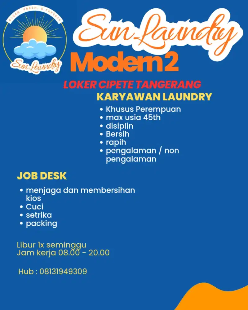Karyawan laundry