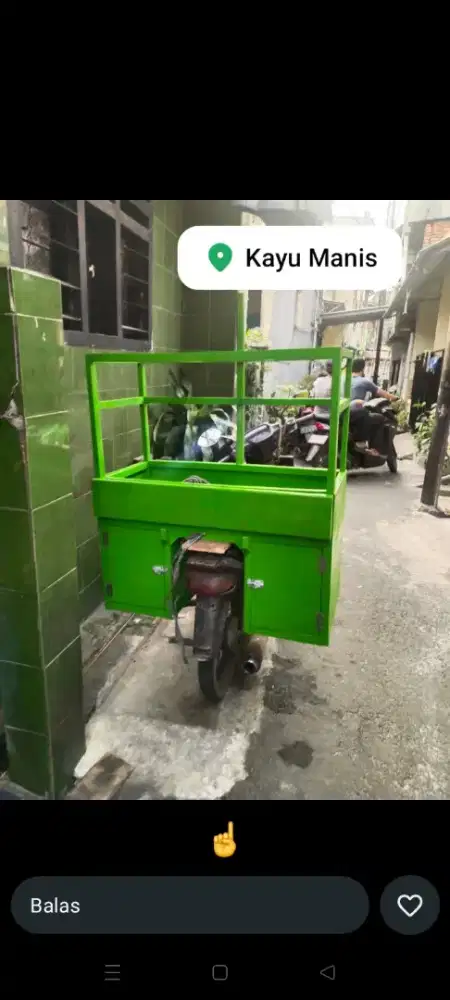 gerobak motor kopi baru