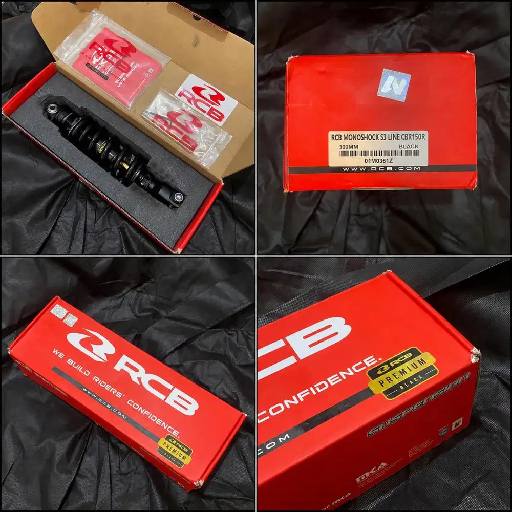 RCB Monoshock S3 Line Black Gold 300mm CBR150R