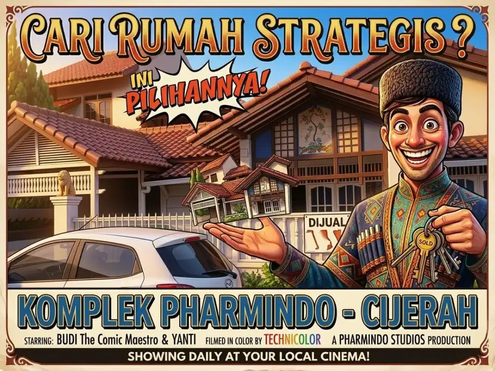 JUAL RUMAH DI PHARMINDO, CIJERAH, MELONG, CIMAHI SELATAN.