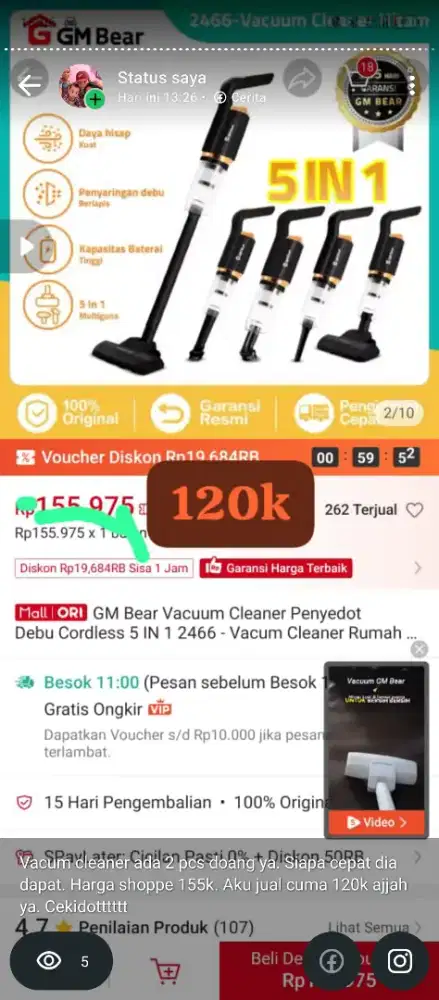 BIG SALE!! VACUM CLEANER