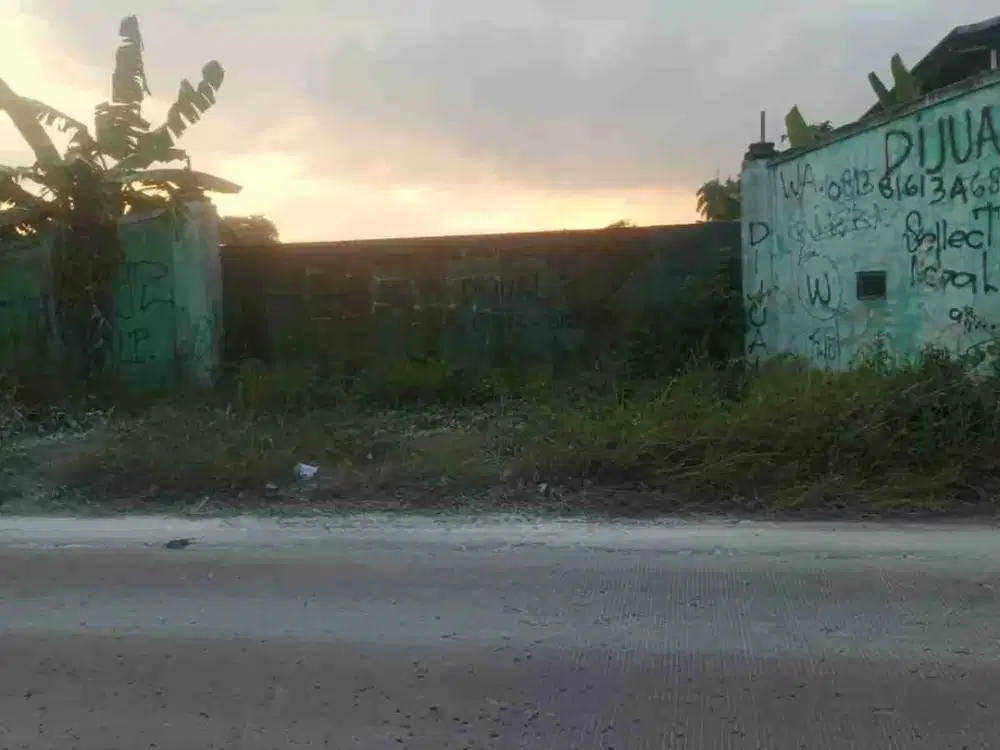 tanah/kavling di pinggir jalan harga murah
