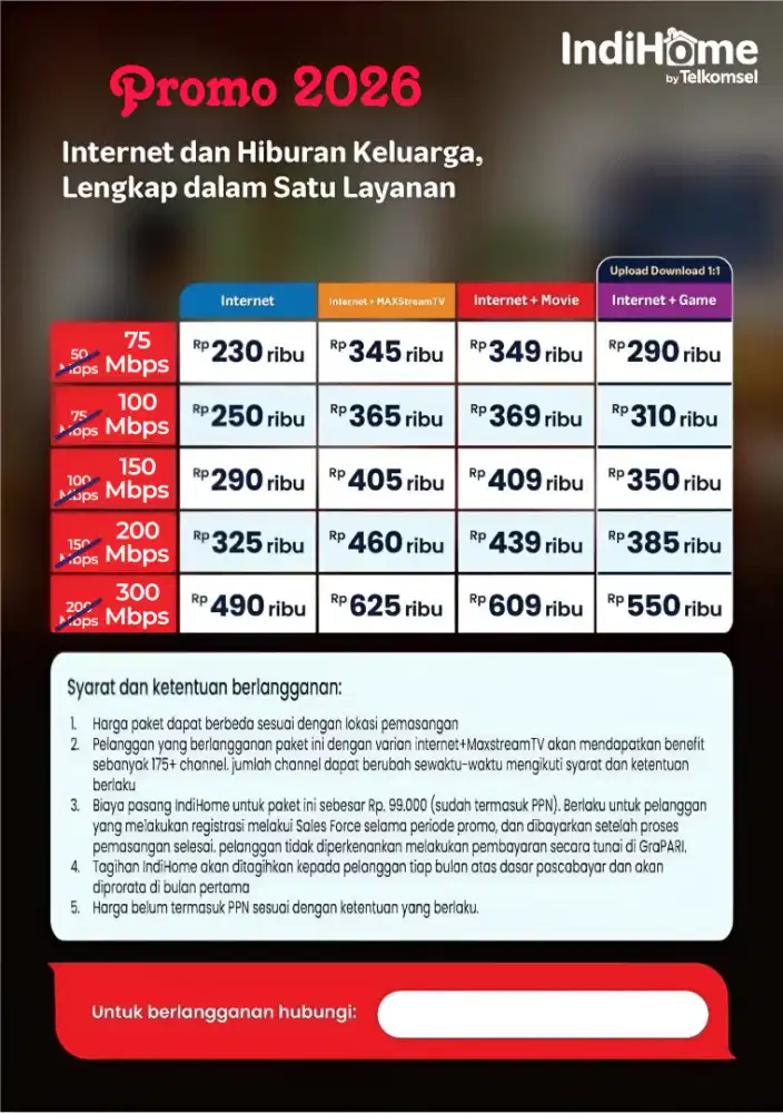 Promo Indihome Up Speed