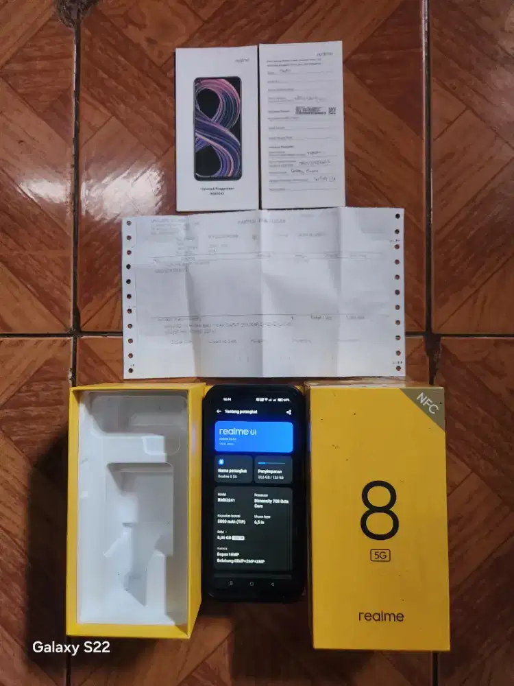 Realme 8 5G 8/128 Eks Garansi Resmi