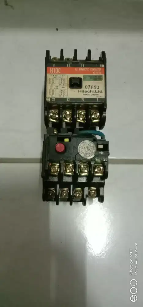 magnetic contactor H10C & Thermal overload relay merek Hitachi