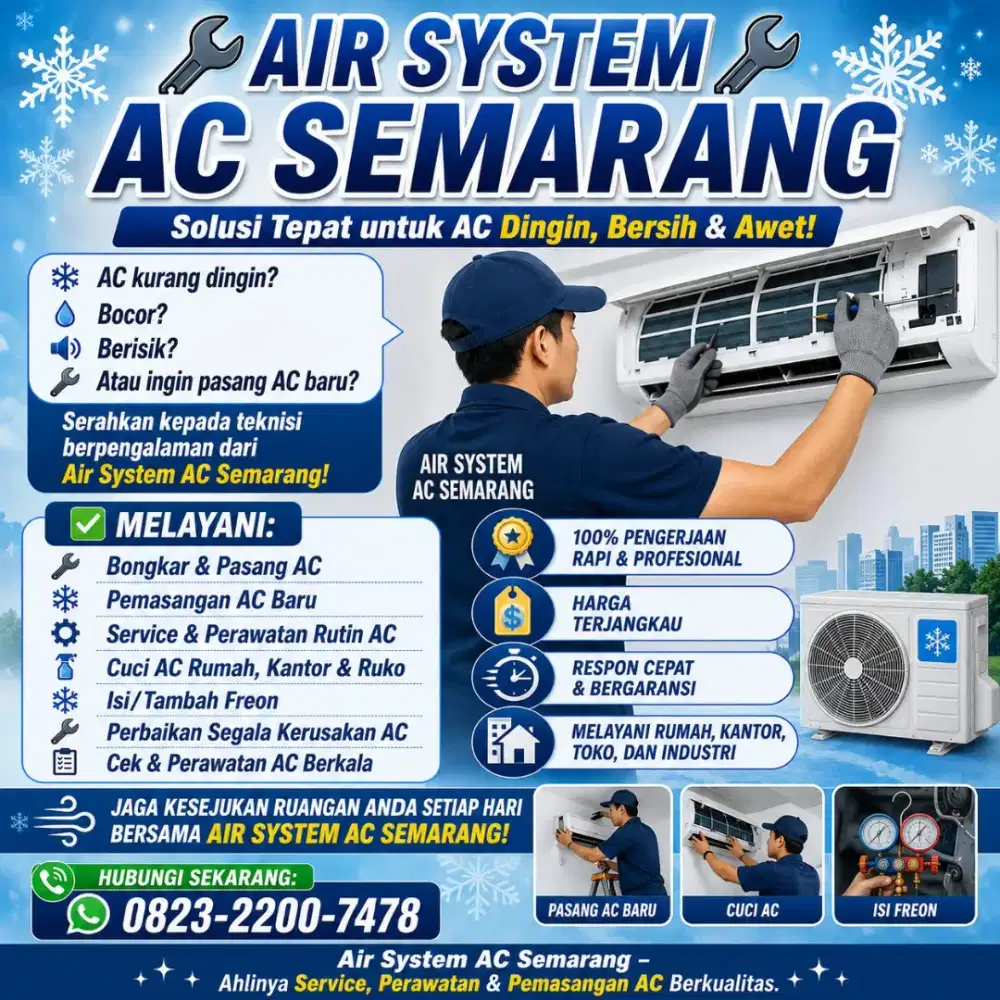 SERVICE AC BERGARANSI