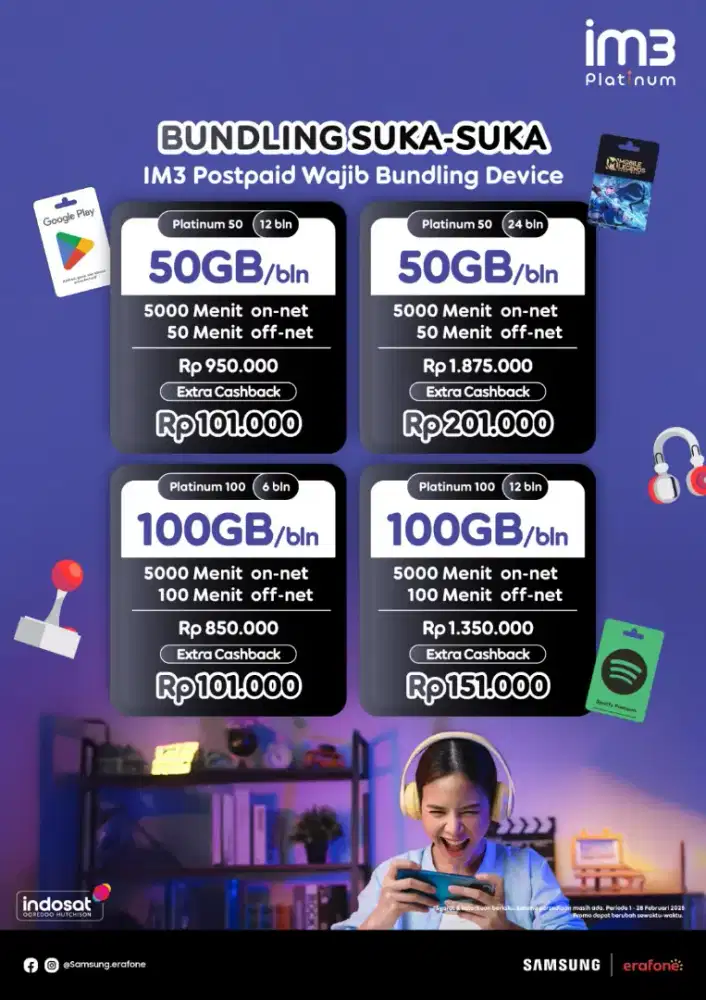 INDOSAT PRIORITAS 50GB 12BLN