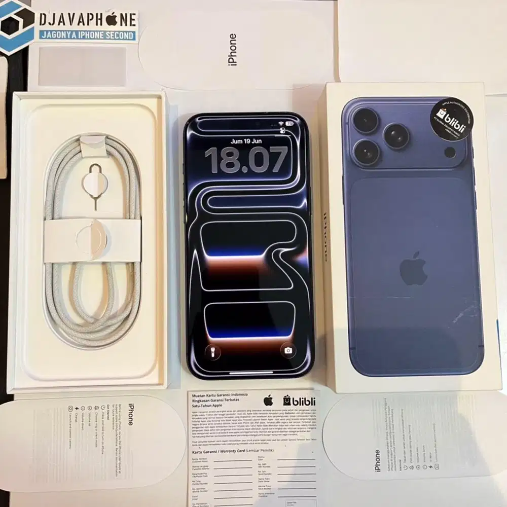 iPhone 17 Pro Max 512GB BH 100% Garansi Resmi iBox 15 April 2027