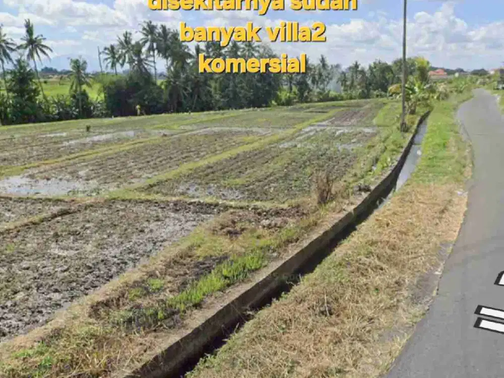 Jual Tanah 34,15are jln raya Kaba Kaba area Munggu Bali