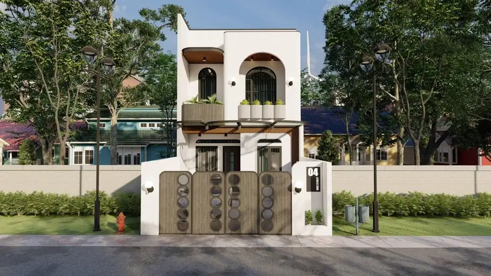 Desain Rumah Mewah Gambar Kerja dan 3D Free Survey