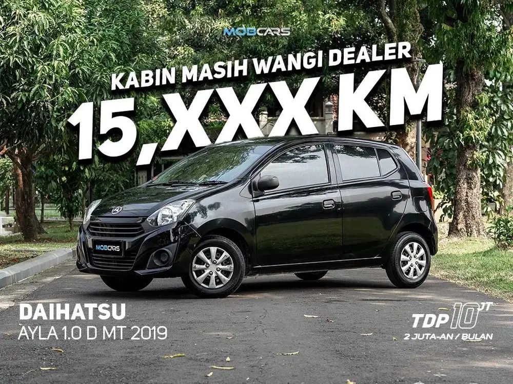 TERMURAH DP 10 JT AYLA D MANUAL 2019 DAIHATSU AYLA MANUAL MT HITAM