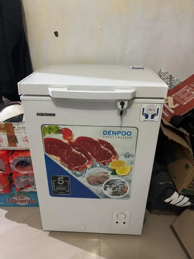 Freezer Denpoo Box 100lt SCF128 (Like a New)
