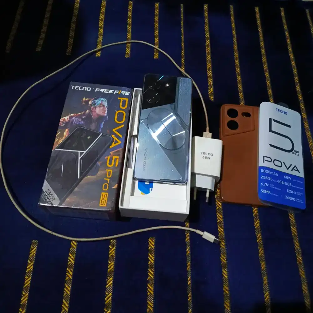 Di Jual Cepat HP Second Tecno Pova 5 Pro No Minus. Full Set