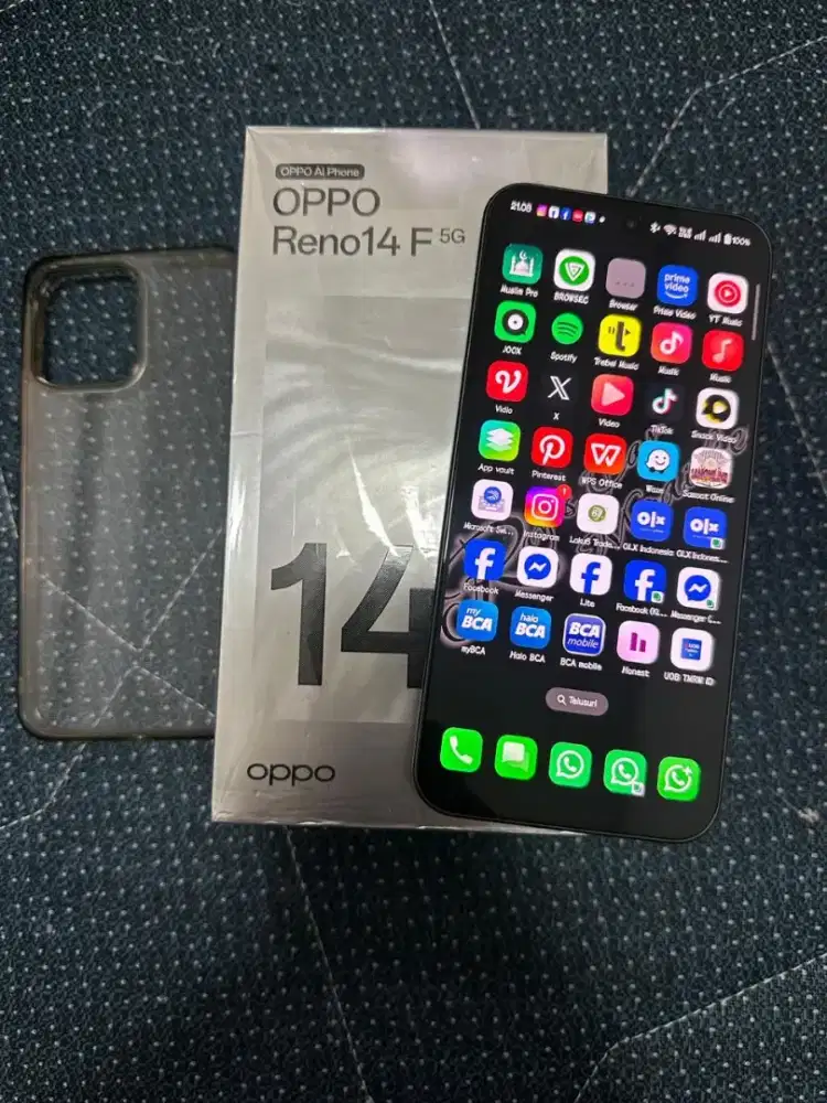 Oppo Reno 14F 5G Ram 12Gb/256Gb Lengkap Mulus No Minus